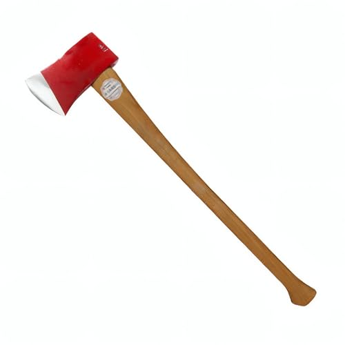 COUNCIL TOOL Fireman’s Flathead Axe - 6 lb Fire Axe with 32' Dual Grip Hickory Handle & Forged...