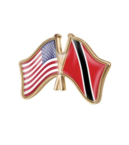 Image of World Most Countries Single Pin Brooch Badge United States USA America and Other Countries Cross Friendship Pin Badge for Men Women