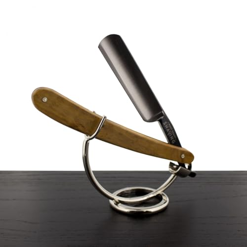 WCS Olive Wood Straight Razor, 5/8 Carbon Steel