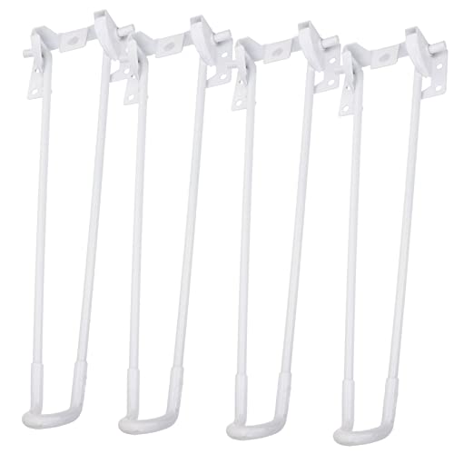 Pieds de table pliables en métal blanc pour stabiliser votre bureau et table basse - 2