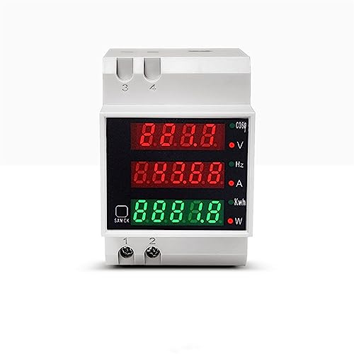 Compteur de Puissance AC Numérique D52-2058 Rail Din Tension Ampère 80-300V
