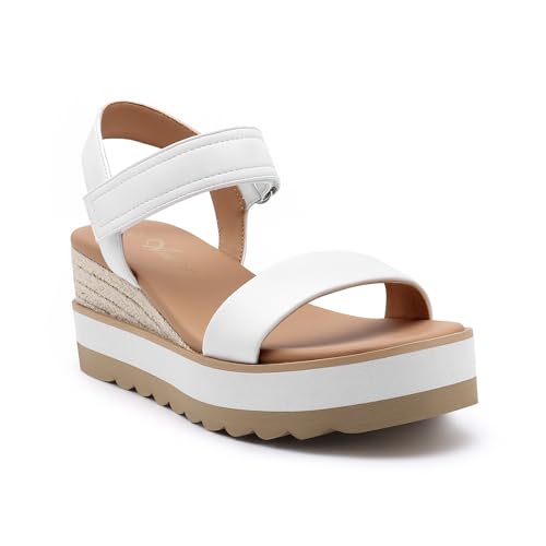 Image of Athlefit Women's Platform Ankle Strap Sandals