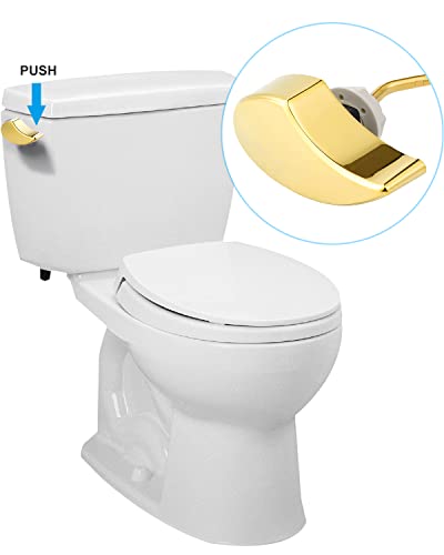 Hibbent Toilet Handle Tank Flush Lever Replacement Compatible With Toto Thu068#Cp Trip Lvr For St743S, Side Mount Toilet Flush Handle, Toilet Trip Lever, Toilet Repair Handle, Polished Brass #TOP7