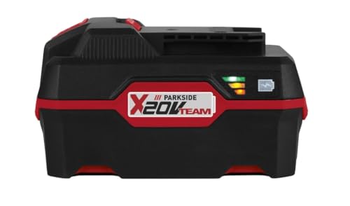 Batteria agli ioni di litio da 20 V, alta capacità, 4 Ah, Parkside Serie XTEAM