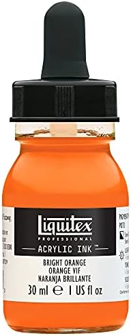 Liquitex Professional Acrylic Ink, 1-oz (30ml) Jar, Bright Orange
