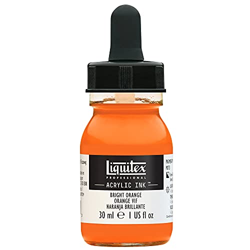 Liquitex Professional Acrylic Ink, 1-Oz (30Ml) Jar, Bright Orange #TOP27