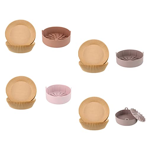 WE-HYTRE Luft-Fritteuse-Silikon-Topf-Luft-Fryer-Zubehör Luft-Freruter-Werkzeuge Luft-Frité-Luft-Luft-Fryer-Körbe Silikonmaterial 4 Arten Luft-Frité-Zubehör Silikon – Bild 3