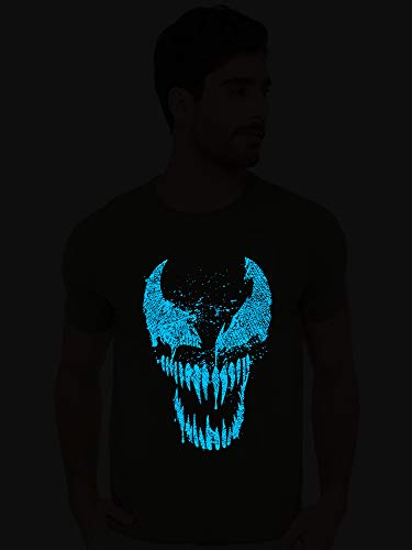 Image of Men's Cotton Graphics Printed Tshirt(BHVENOMHalf;)