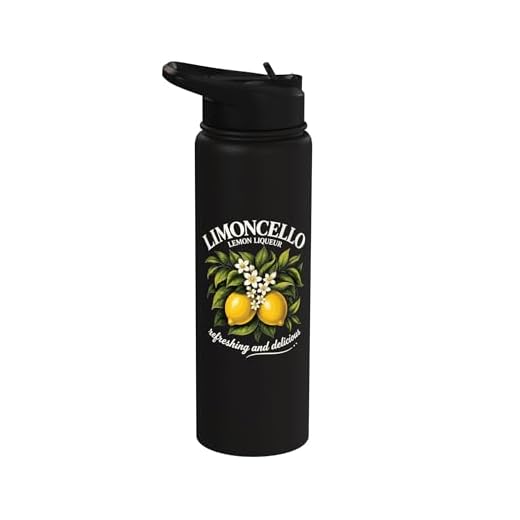 Limoncello Lemon Liqueur Italian Citrus Stainless Steel Insulated Water Bottle