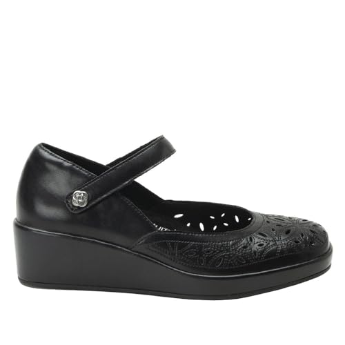 Alegria Women's Hayes Leather Wedge Mary Jane Pump2