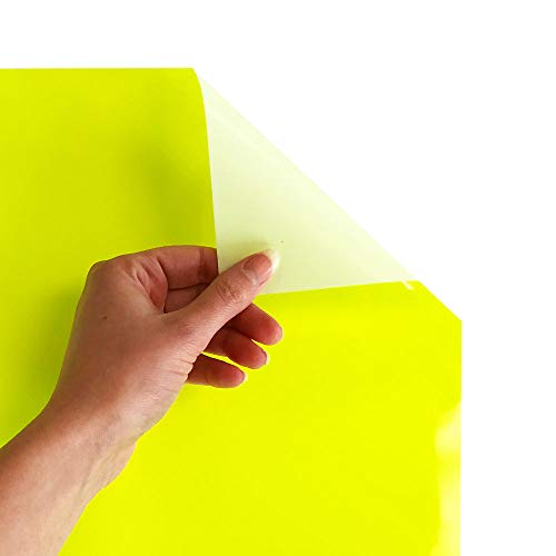 Siser Easyweed Heat Transfer Vinyl 11.8" X 3Ft Roll (Fluorescent Yellow) Compatible With Siser Romeo/Juliet & Other Professional Or Craft Cutters - Layerable - Cpsia Certified #TOP1