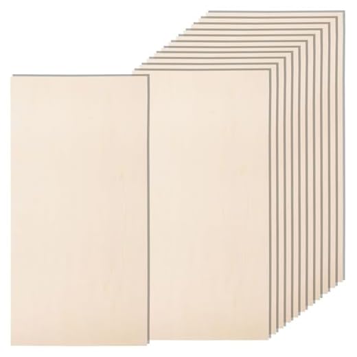 12 Pack Basswood Sheets for Crafts