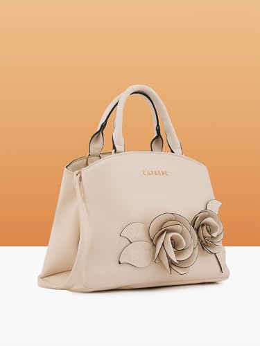 Image of Caprese Bloom Satchel Small Bag for Women with Adjustable & Detachable Strap|Versatile Shoulder, Crossbody & Handheld Bag for Work, Travel, and Everyday Use, Spacious with Multiple Compartments