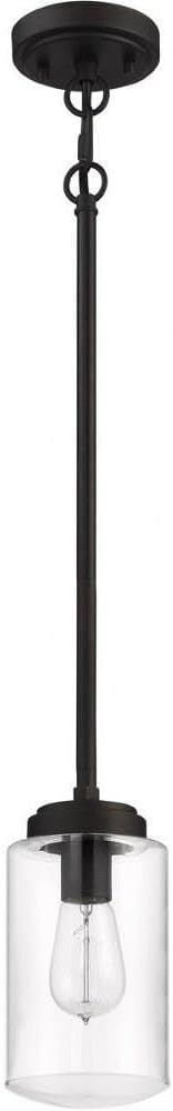 Craftmade Crosspoint 1 Light Outdoor Mini Pendant Espresso