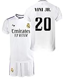 Smarty Shirt2 Real Madrid Replik T-Shirt und Hose Set - Spieler - Erste Mannschaft, 20-vini Jr., 14 Años