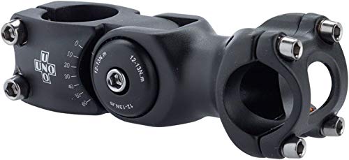 Kalloy 820 Stem - 90mm, 25.4 Clamp, Adjustable, 1 1/8", Aluminum, Black