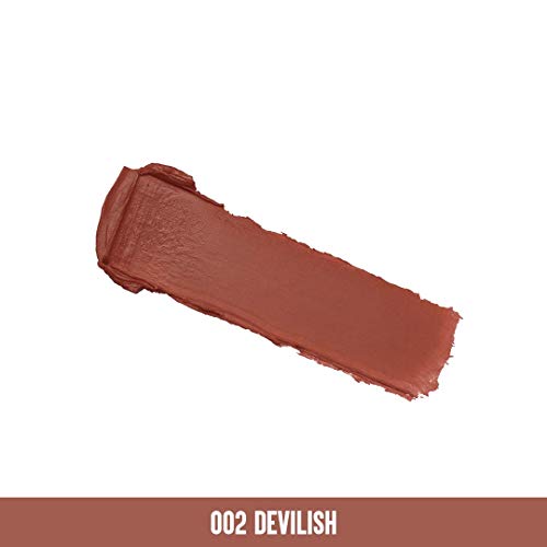 Image of Colorbar Sinful Matte Lipcolor, Rust, 3.5 g | Lightweight formulation| Luxurious matte finish| Long-lasting, smudge-proof, and transfer-proof (Pack of 2)