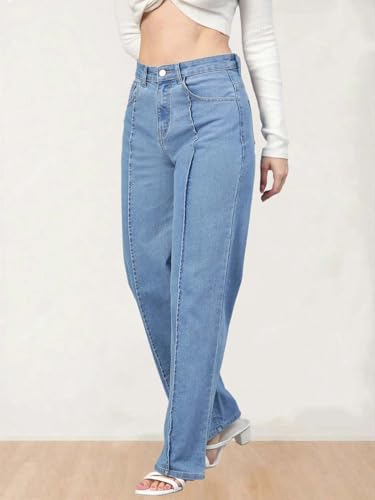 Image of KOTTY Women High Rise Straight Jeans