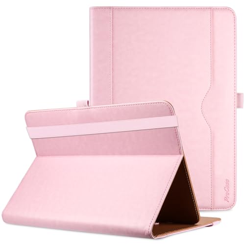 ProCase Housse Tablette Universelle de 9 à 10.2 Pouses, Étui de Protection Tablette Tactile 9"/9.6"/9.7"/10"/10.1"/10.2" pour iPad, YESTEL, YOTOPT, VANKYO, NeuTab, iRulu, Acer, Dell, HP -Rose