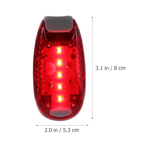 Abaodam Lámparas LED Multifunción 2 Piezas Clip para Mochila, Luz de Advertencia Roja para Correr y Bicicleta, Luz Frontal de Exterior para Seguridad Nocturna en Actividades al Aire Libre - imagen 2