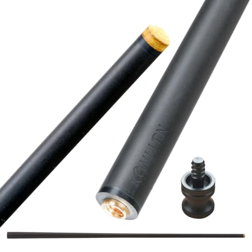 KONLLEN Carbon Fiber Pool Cue Shaft for Uniloc Joint | Low Deflection for Easy Control (10.5/11.5/12.5mm Tip)