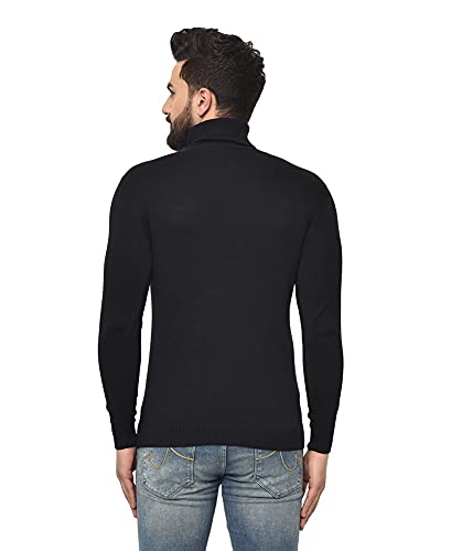 DENIMHOLIC Men's Cotton Turtle Neck 
