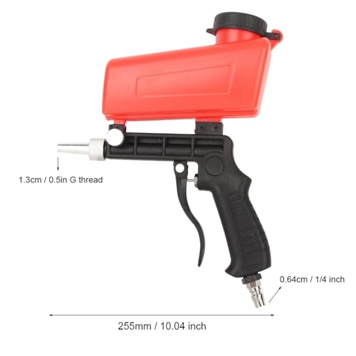 Sableuse mini sandblaster pneumatique portable en aluminium léger pour polissage