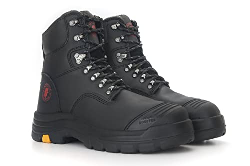 ROCKROOSTER Work Boots for Men, 8 inch, Steel Toe, Oiled Leather Boots, Static Dissipative, Breathable, Quick Dry, Anti-Fatigue, AK232 AK2453