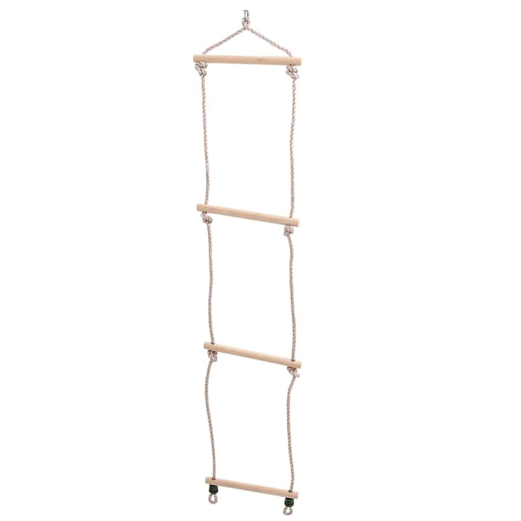 Schaukelsitz mit Seilleiter Blau 37x15 cm PE für Spielturm Zubehör, Schaukel und Rutsche, Kletterseil Leiter, Handgriff und Befestigung für Garten Spielplatz draußen