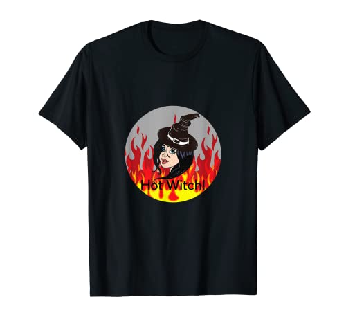 Halloween Belle sorcière chaude pour homme et femme T-Shirt Cover