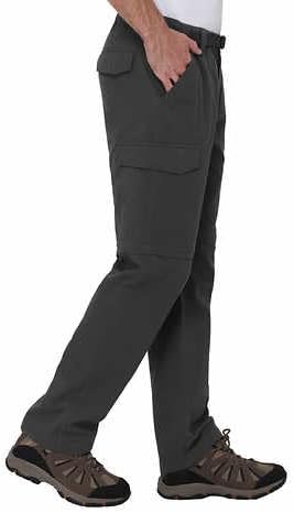 BC Clothing Cargo Pants for Men - Tactical Pants - Hiking Convertible Outdoor Pants Men (Gray, Lx30)