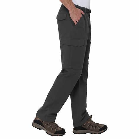 BC Clothing Cargo Pants for Men - Tactical Pants - Hiking Convertible Outdoor Pants Men (Gray, Sx32)