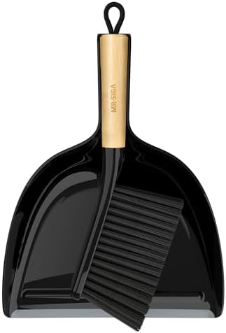 MR.SIGA Dustpan and Brush Set, Portable Cleaning Brush and Dustpa...