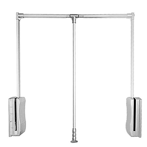 Percha de ancho ajustable para colgar ropa extraíble con retorno suave (89 121 cm)