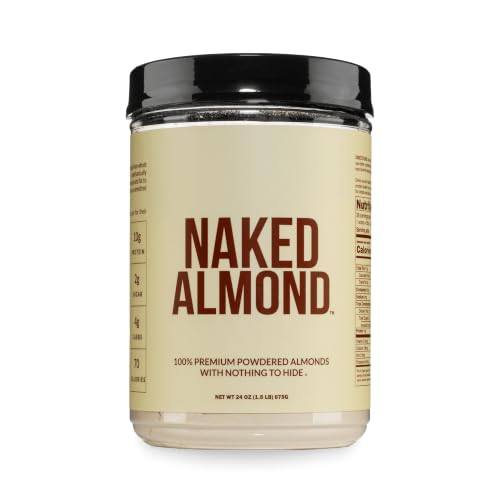 NAKED Almond Protein Powder from US Farms Only 1 Ingredient Vegan Gluten-Free No Additives No Salt No Sugar - 38 Servings - 1.5LB
