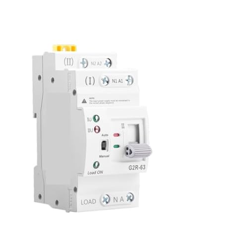 Interruptor de transferencia ATS G2R 220V 63A de doble potencia para carril DIN 2P