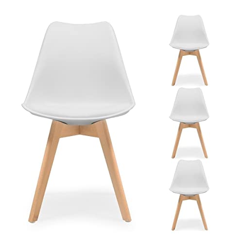 Homely: Pack de 4 sillas de Comedor o Cocina