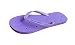 Shower Shoez Women's Antimicrobial Non-Slip Pool Dorm Water Sandals Flip Flops (Medium 7-8, Purple/Grey)