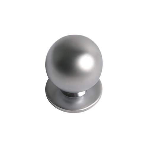 Pomo De Bola Níquel Mate - Diámetro 23 Mm, Para Muebles Y Cajones, Incluye Tornillo