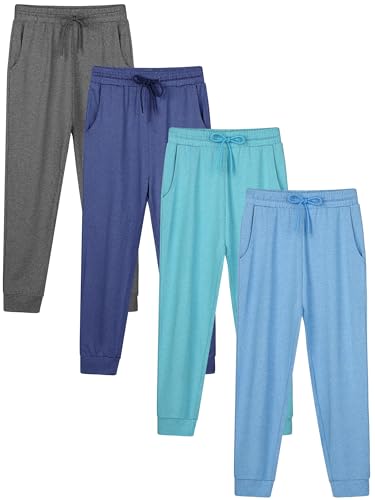 Calças de moletom Dry-Fit Jogger para meninas Lounge Soft Athletic Performance Calças de moletom par