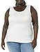 Amazon Essentials Women's Plus Size Tank Top, Pack of 2, White, 4X