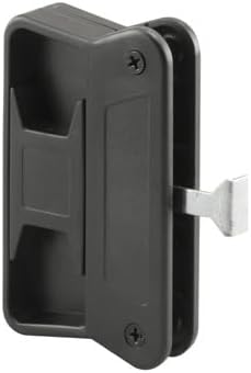 Sliding Screen Door Latch and Pull, Black, 3" Screw Holes for Superior Aluminum Doors