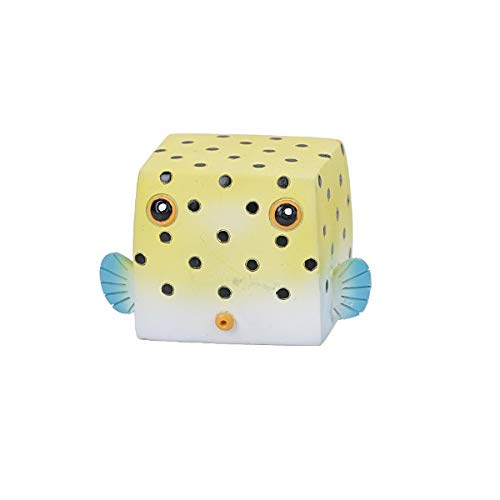 Pacific Giftware Summit Collection Phineas Cute Square Japanese Fugu Pufferfish Small Resin Statue