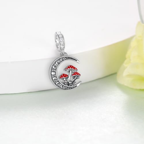 Bijoux champignons en argent sterling d'une élégance rare