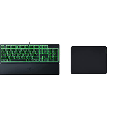Razer Ornata V3 X Gaming Keyboard (Low-Profile Keys) + Razer Gigantus v2 Cloth Gaming Mouse Pad (Medium)