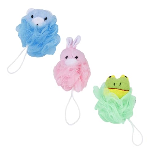 minkissy 3 Piezas De Esponja De Baño De Dibujos Animados Para Esponja Exfoliante Para Baño Esponja De