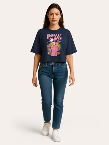 Image of HELLCAT Beige Printed Loose Fit Crew-Neck Crop T-Shirt for Women