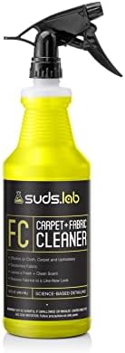 Suds Lab FC Carpet & Fabric Cleaner Interior Upholstery, Car Detailing for Seat, Cloth, Stains and Removes Odor with Clean Fresh Scent, 32oz.