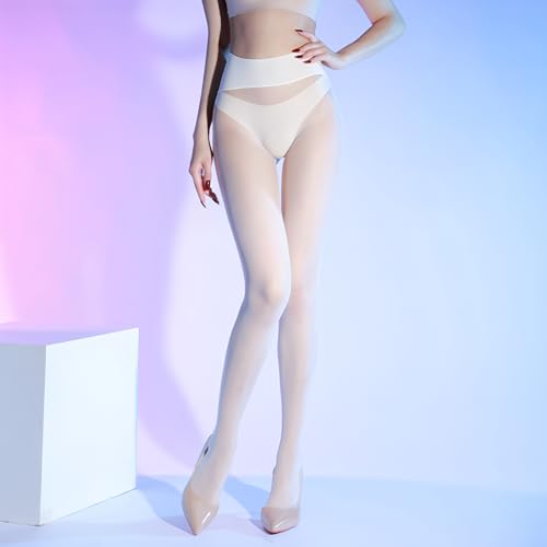 Image of Sheer Seamless Pantyhose for Women Matte Control Top Pantyhose 360Seamless Ultra-Thin Tights