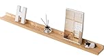 Gieanoo Floating Shelf 90cm Solid oak wood Rustic Wall Mounted Picture Ledge Shelf with lip design radiator shelf Display Wall Shelves for Living Room, Bedroom, Bathroom